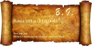 Baszista Ildikó névjegykártya